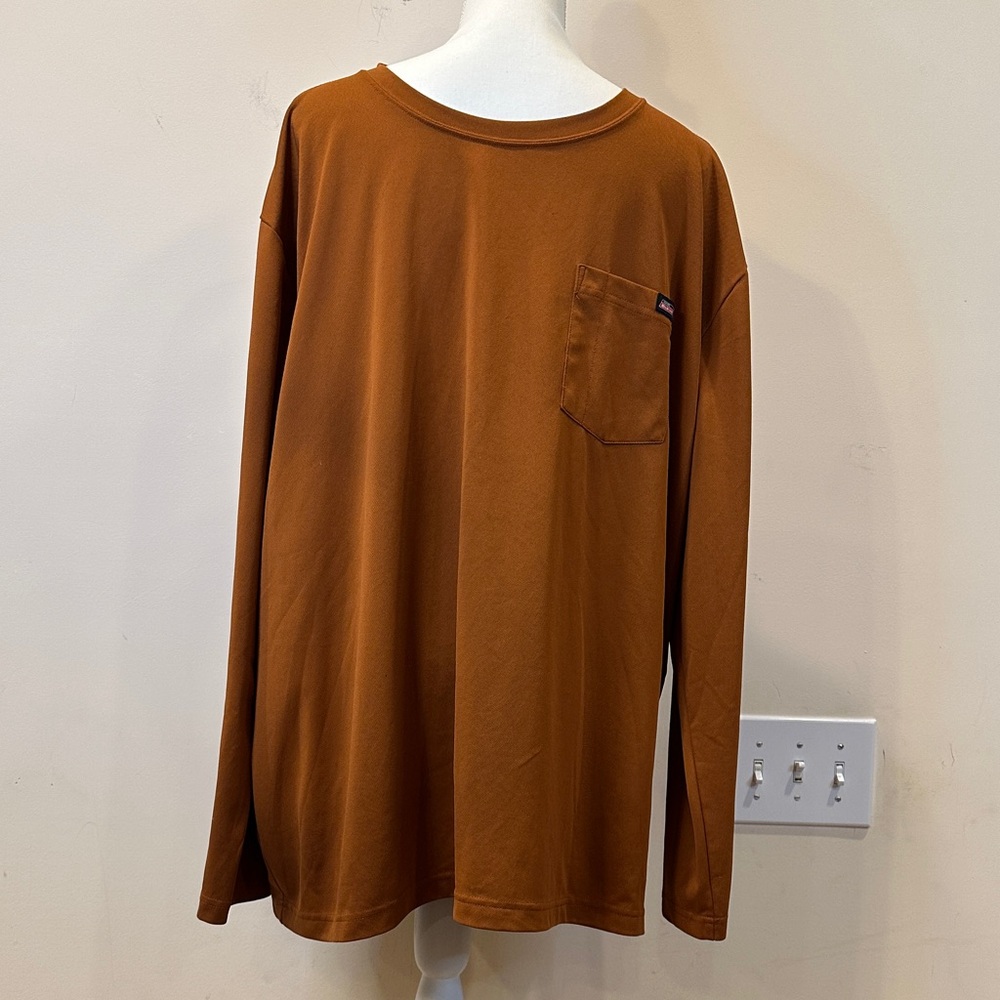 Dickies Long Sleeve Pocket Tee Rust
